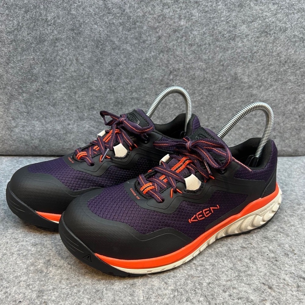 KEEN Utility Vista Energy Carbon Toe Work Shoes Purple Orange Womens Size 9 Wide